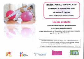 Invitation à la séance découverte ROSE Pilates