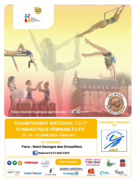 FSCF Gymnastique féminine - Championnat national par équipes "F2-F3" - 2023