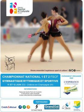 Championnats nationaux 1 et 2 de GRS 2022 - Châlons-en-Champagne (51)