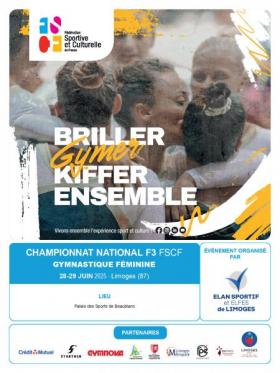 FSCF - Championnat national F3 - Gymnastique féminine - Limoges 2025 FSCF - Championnat national F3 - Gymnastique féminine - Limoges 2025