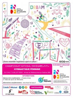 Gymnastique féminine - Championnat national par équipe F-F1 2024 FSCF - Gymnastique féminine - Championnat national par équipe F-F1 2024
