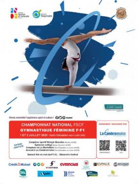 Gymnastique féminine - Championnat national par équipes "F-F1" 2023 FSCF_GF_F-F1_2023