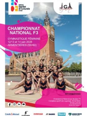 FSCF - Championnat national par équipes F3 - Gymnastique féminine - Armentières 2026