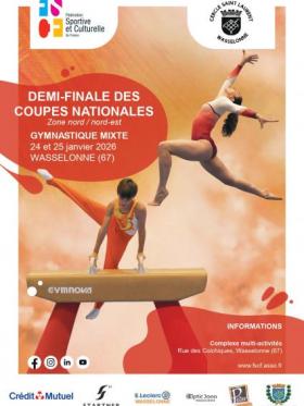 FSCF - Demi-finale des coupes mixtes de gymnastique - Zone Nord