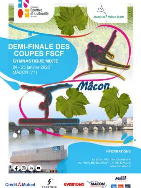 FSCF - Demi-finale des coupes mixtes de gymnastique - ZSE Mâcon 2026 FSCF - Demi-finale des coupes mixtes de gymnastique - ZSE Mâcon 2026