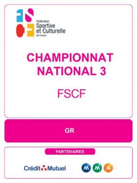 Gymnastique rythmique - Championnat national 3 - 2023 FSCF_GR_CN3