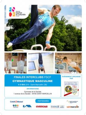 Gymnastique masculine - Affiche Interclubs - Saint-Marcellin 2019