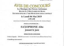 <a href="/actualites/avis-de-concours-la-musique-des-forces-aeriennes-de-bordeaux" class="active">Avis de concours à la Musique des Forces Aériennes de Bordeaux</a><div class="smartphoto_back_link"><a href="/multimedia">Retour aux albums</a></div><div class="smartphoto_date_album">Album publié le 20/03/2019</div>