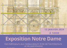 <a href="/exposition-notre-dame-de-paris-des-batisseurs-aux-restaurateurs" class="active">Exposition &quot;Notre Dame de Paris des bâtisseurs aux restaurateurs&quot;</a><div class="smartphoto_back_link"><a href="/multimedia">Retour aux albums</a></div><div class="smartphoto_date_album">Album publié le 15/11/2023</div>