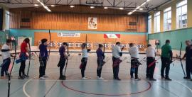 les archers sur le pas de tir