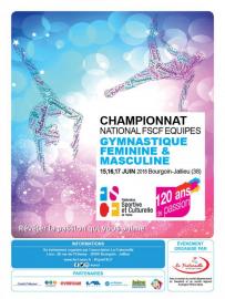 championnat national FSCF équipes gymnastique féminine et masculine Bourgoin Jallieu