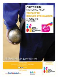 Critérium national de triplettes boules lyonnaises FSCF à Vienne 