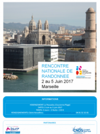 Rencontre nationale de randonnée du 2 au 5 juin 2017, Marseille