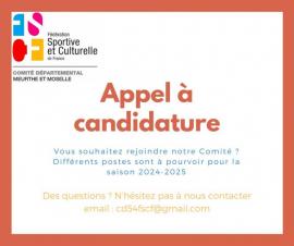 Candidature CD54 FSCF 2024 2025