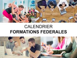 Calendriers des formations fédérales FSCF