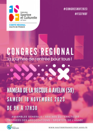 Affiche du congrès régional 2023