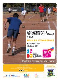 Championnats nationaux vétérans de boules lyonnaises FSCF Chabons