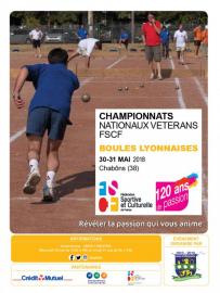 Championnats nationaux vétérans de boules lyonnaises FSCF Chabons
