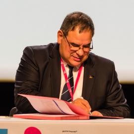 Christian Babonneau, assemblée générale signature partenariat congrès fscf 2018