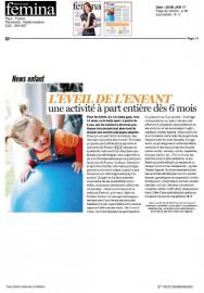 L'éveil de l'enfant dans le magazine FEMINA