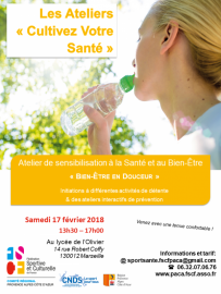 FSCF Les Ateliers Cultivez Votre Santé FSCF Les Ateliers Cultivez Votre Santé