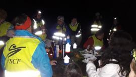 pause gourmande pendant la balade nocturne OPALE balade gourmande au clair de lune