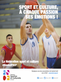 Affiche activité basketball