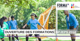  Ouverture des formations BPJEPS à la rentrée 2018