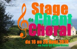 Affiche Stage de Chant Choral Ker Bretagne Championnet