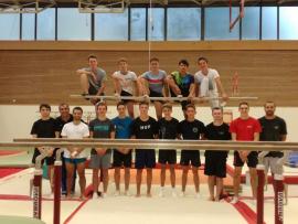 Gymnastes et Entraîneurs du stage national de gymnastique masculine Gymnastes et Entraineurs