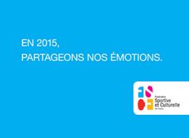 La Fédération Sportive et Culturelle de France présente sa carte de voeux pour l'année 2015.