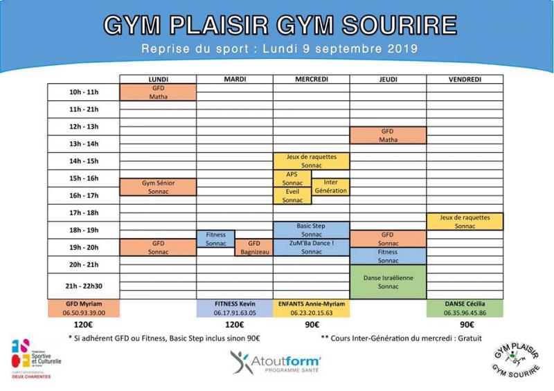 Planification sportive excel