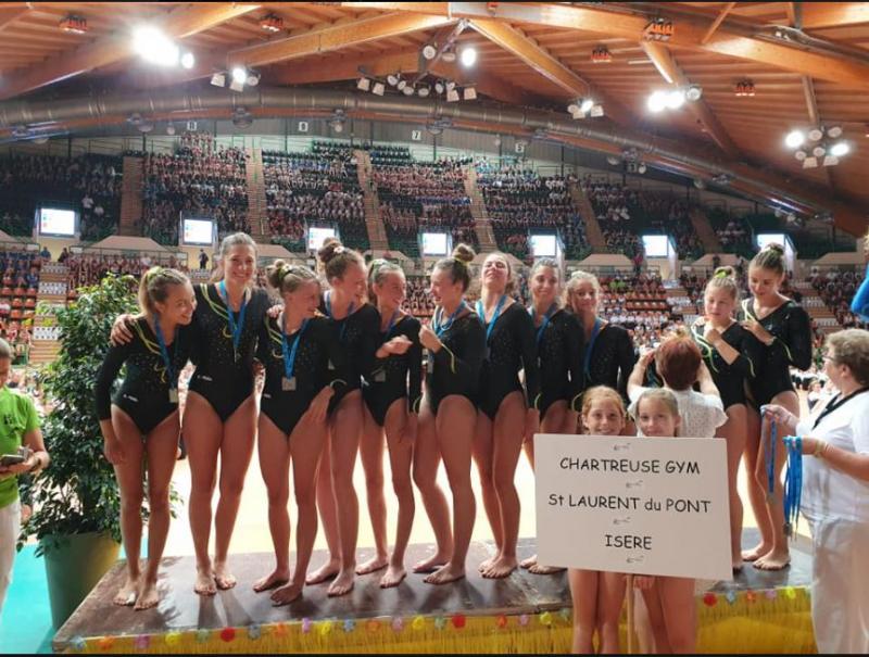 Chartreuse Gym vicechampionne de France FSCF de gymnastique FSCF