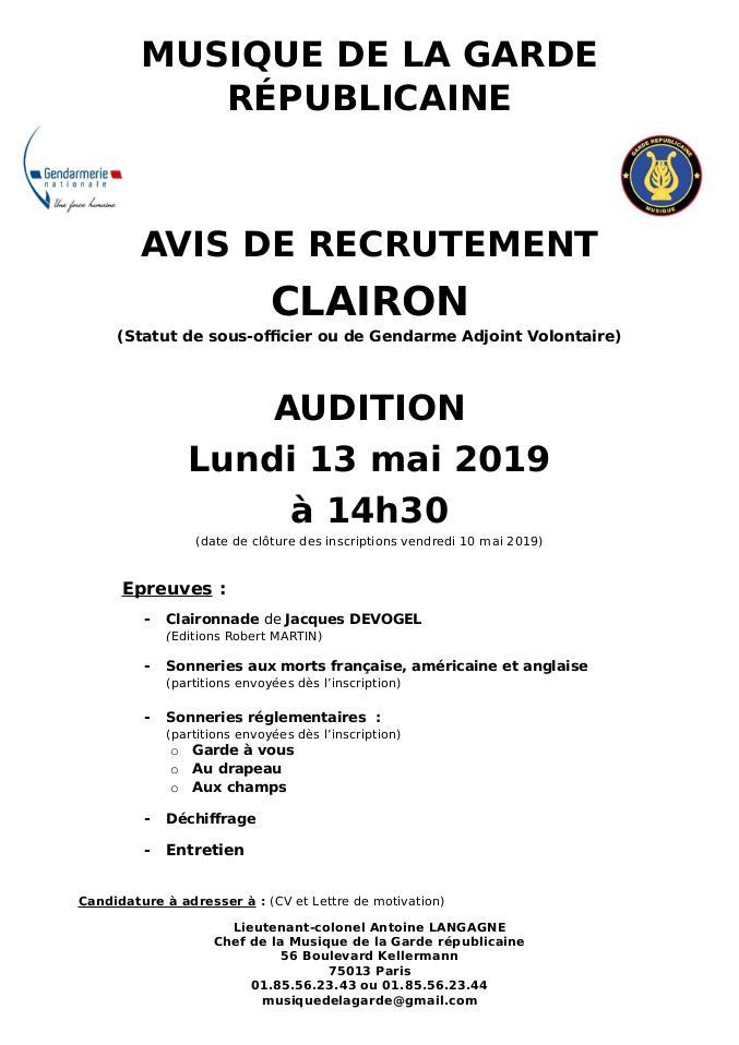 Lettre De Motivation Officier Gendarmerie